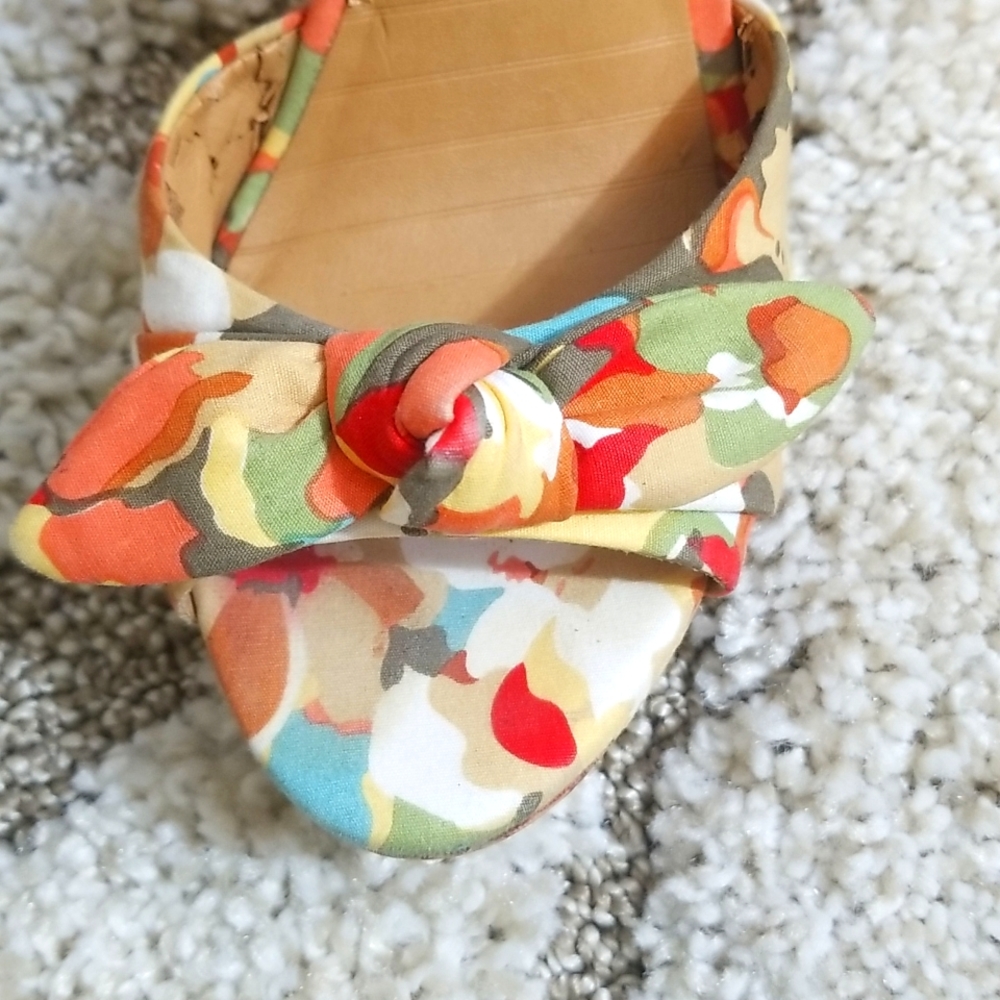 Gianni Bini floral cork style stiletto 6.5 - Picture 3 of 12